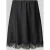 My Essential Wardrobe Satijnrok met kant model ‘Brenda’