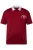 Men Plus Shirt  donkerrood / wit
