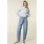 Homage to Denim regular waist barrel jeans – mediumblauw