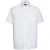 Russell Collection Heren Oxford Easy-Care overhemd met korte mouwen (Wit)