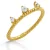 Orphelia ‘Crown’ Damesring van 925 Sterling Zilver – Goud ZR-7529/G