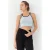 Geribbelde Mouwloze Crop Top
