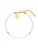 PURELEI Armband ‘Finesse’  goud / parelwit