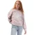 Dames DKNY Foil Logo Crew Neck Sweat in Wit zilver