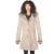Dames suède merino schapenvacht parka jas-tripoli