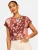 love & roses Shirt  ecru / bruin / pitaja roze