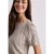 Street One Dames Blouseshirt met korte mouwen en ronde hals in Beige
