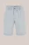 WE Fashion – Heren relaxed fit chino short met structuur – Relaxed Fit – Lichtblauw – Katoen –