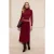 TRENDYOLMİLLA Dames Bordeaux Effen Midi A-lijn Rokken