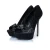 Sergio Rossi zwarte satijnen pumps met strass