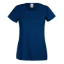 Fruit of the Loom Dames/vrouwen Lady-Fit Valueweight Short Sleeve T-Shirt (Pak van 5) (Marine)