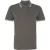 Asquith & Fox Heren Klassiek Fit getipt Poloshirt (Houtskool/Wit)