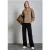 Street One Dames Shirt met structuur en knopen in Beige