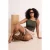 Trendyol Curve Dames Kaki Effen Mouwloos Getailleerd Grote maten Blouses