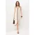TRENDYOLMİLLA Dames Ecru Effen Midi Mouwloos Recht Jurken