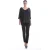 Wijdvallende V-hals top met ¾ mouwen van Conquista Fashion