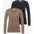 Basic shirt met ronde hals – set van 2