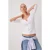TRENDYOLMİLLA Dames Ecru Effen Driekwart mouw Getailleerd Blouses
