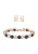 faina Sieraden set  goud / zwart / transparant