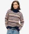 Gestreepte Trui met Textuur Blauw