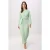 Trendyol Modest Dames Groen Effen Maxi Lang Casual Double-breasted Modest Jurken