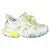 Balenciaga Track Sneakers in Wit en Neon Polyurethaan