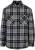 Urban Classics – Padded Checked Shirt Jacket Overhemd – L – Zwart/Wit