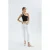 One Shoulder Uitgesneden Crop Top
