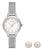 Emporio Armani Cleo Dames Horloge Zilverkleurig AR80065SET