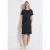 Street One Dames Jersey jurk met trekkoord in Blauw