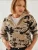 Bianco Lucci Trui  camel / beige gemêleerd / zwart