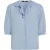 Karl Lagerfeld Fluid Button Blouse Light Blue