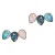Otazu gold plated oorbellen met Swarovski kristallen Triple Leaf