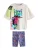 Next Set  ecru / blauw / lila / pink
