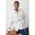 Trendyol Curve Dames Ecru Effen Lang Regular fit Grote maten Overhemden