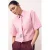 Shoeby blouse met stropdas lichtroze