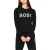 Boss Dames/Dames Logo Sweatshirt (Zwart)