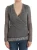 Ermanno Scervino Dames Trui in Grijze Wol Blend Stretch Lange Mouwen