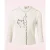 Cat Scallop Collar cardigan in gebroken wit