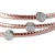 Orphelia Dames 925 Sterling Zilveren Armband – Roze ZA-7414