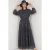 Gebuttonde Maxi Jurk met Ronde Hals en Tailleband