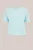 WE Fashion – Dames ajour trui – Curve – Regular fit – Lichtblauw – Biologisch katoen – Plus Size