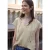 Street One Studio Dames Blouse met losse schouders en gespleten hals in Beige