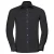 Russell Collection Heren Oxford Getailleerd Formeel Overhemd Met Lange Mouwen (Zwart)