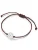 Yokoamii Armband  bruin / parelwit
