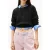 Tommy Hilfiger Boxy Flag Cable Sweater Black