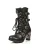 New Rock dames zwart lederen metalen gotische laarzen – TR003-S1