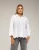 Oversized blouse met borduurwerk op de mouwen