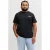 JACK & JONES PLUS SIZE regular T-shirt met backprint Plus Size zwart