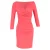 Diane von Furstenberg Bentley wikkeljurk met ruches in rode viscose